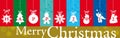 Banner Christmas and New Year Greetings 2012 Royalty Free Stock Photo