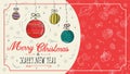 Banner Christmas new 1 year outline color sketches for decoration postcard design background style childrens Doodle greeting