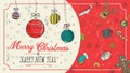 Banner Christmas new 2 year outline color sketches for decoration postcard design background style childrens Doodle greeting
