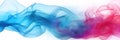 Banner. Colored smoke on a white background, blue and red smoke. Background for the site. AI generative Royalty Free Stock Photo