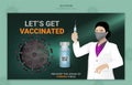 Banner to invite everyone to be vaccinated