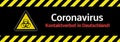 Banner Coronavirus contact ban in Germany