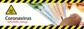 Banner Coronavirus Emergency Aid Application in german