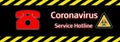 Banner Coronavirus Service Hotline Red Phone