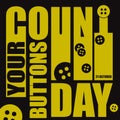 Banner Count Your Buttons Day