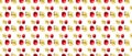 Banner-creative background of red apple. Abstract background. Isolated ripe Apples on white background not seamless pattern
