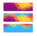 Vector design Banner polygonal background Royalty Free Stock Photo