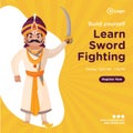 Banner design of build yourself learn sword fighting