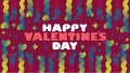 Banner design celebrating Valentine\'s day on the 14th of February.