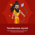 Banner design of happy parshuram jayanti