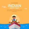 Banner design of Indian navy day