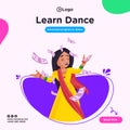Learn dance banner design.