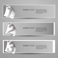 Banner designs with numbers