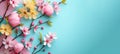 Banner that embraces the vibrant colors of spring Royalty Free Stock Photo