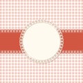 banner and patch on colored background