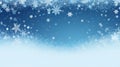 Banner with empty snowy background a lot of copy space. AI Generated