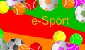 Banner. Esports also known as electronic sports, e-sports, or eSports.