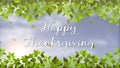 Banner Festive season Happy Thanksgiving