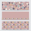 Banner floral pattern Royalty Free Stock Photo