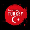 be strong turkey illustration template vector
