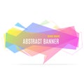 Banner Geometric Trendy. Vector