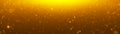 Banner golden particles shining stars dust bokeh glitter awards abstract background. Royalty Free Stock Photo