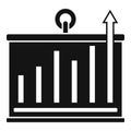 Banner graph innovation icon, simple style Royalty Free Stock Photo