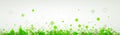Banner with green rhombs. Royalty Free Stock Photo