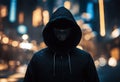 banner hacker hooded web dark the hack hacking network hood secure backlit password concept privacy code fractured cyberspace