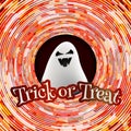 Banner with Halloween slogan Trick Or Treat