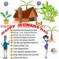 Banner of happy womens day Royalty Free Stock Photo