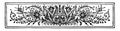 Banner have very antique flowers pattern in this image, vintage engraving