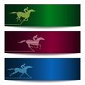 Banner with horserace