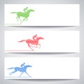 Banner with horserace