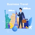 Banner Illustration Business Travel Organization