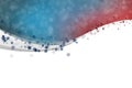 Banner, illustration and stars with pattern of graphic, poster or billboard on a white or abstract background. Empty Royalty Free Stock Photo