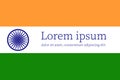 Banner for Independence Day of India or for Republic day.Background with national country symbol, tricolor with wheel.Wallpaper