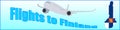 Banner with the inscription Flights to Finland
