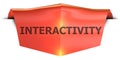 Banner interactivity Royalty Free Stock Photo