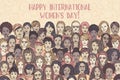 Banner for international women`s day