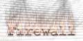 Banner of internet security buzzword text done with kirlian aura photography