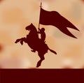 Banner Knight Background Royalty Free Stock Photo