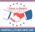 Banner Martin Luther King Day Royalty Free Stock Photo