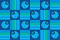 Banner moon star backdrop islamic pattern modern