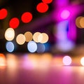 Banner with multi-colored blurry lights Royalty Free Stock Photo