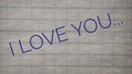 Banner My love love you vector Text World Royalty Free Stock Photo