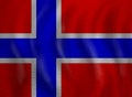 Banner with Norway flag background. Live, work, education and internship in Norway Royalty Free Stock Photo