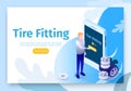 Banner for Online Searching Tire Fitting Service