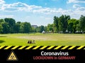 Banner Park Lockdown in Germany Coronavirus