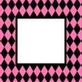 Banner pink black rhombus pattern for background, black pink frame for cosmetics banner background, black pink in pattern diamond